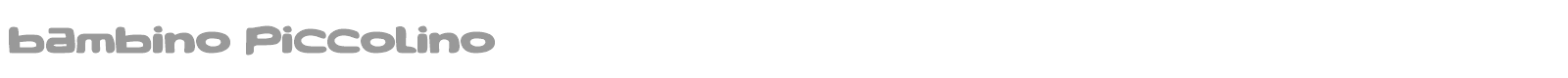 Bambino Piccolino font preview